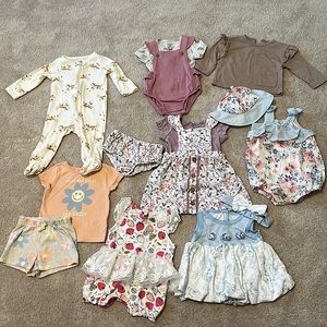 6-9 months bundle of baby girl clothes.